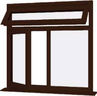 Rosewood UPVC Window Style 85