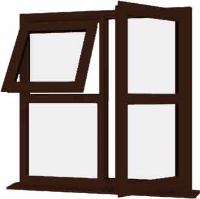 Rosewood UPVC Window Style 123