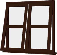 Rosewood UPVC Window Style 133