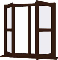 Rosewood UPVC Window Style 144