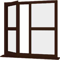 Rosewood UPVC Window Style 165