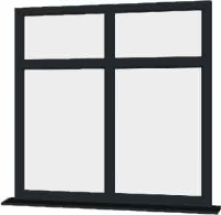 Grey UPVC Window Style 37