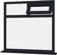Grey UPVC Window Style 45