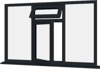 Grey UPVC Window Style 48