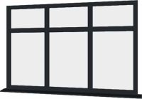 Grey UPVC Window Style 49