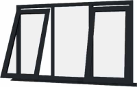 Grey UPVC Window Style 52