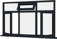 Grey UPVC Window Style 79