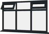 Grey UPVC Window Style 82