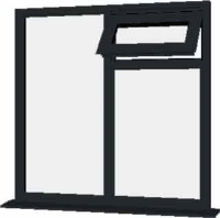 Grey UPVC Window Style 89