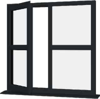 Grey UPVC Window Style 165