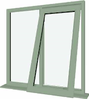 Chartwell Green UPVC Window Style 17