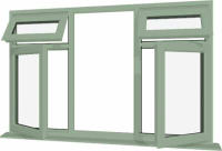 Chartwell Green UPVC Window Style 25