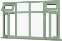 Chartwell Green UPVC Window Style 40