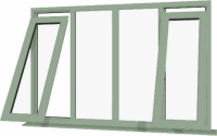 Chartwell Green UPVC Window Style 55