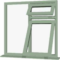 Chartwell Green UPVC Window Style 57