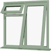 Chartwell Green UPVC Window Style 60