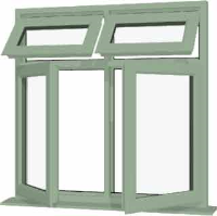 Chartwell Green UPVC Window Style 65