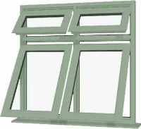 Chartwell Green UPVC Window Style 66