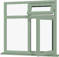 Chartwell Green UPVC Window Style 70