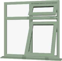 Chartwell Green UPVC Window Style 72