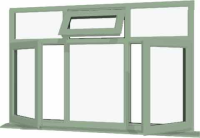 Chartwell Green UPVC Window Style 79