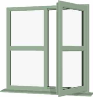 Chartwell Green UPVC Window Style 166