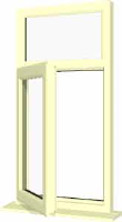 Cream UPVC Window Style 8