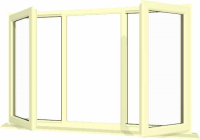 Cream UPVC Window Style 24