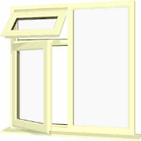 Cream UPVC Window Style 27