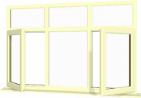 Cream UPVC Window Style 50