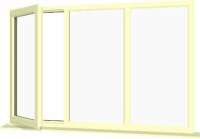 Cream UPVC Window Style 63