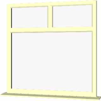 Cream UPVC Window Style 77