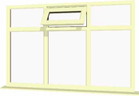 Cream UPVC Window Style 78