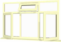 Cream UPVC Window Style 79