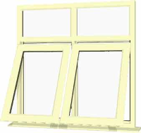 Cream UPVC Window Style 84