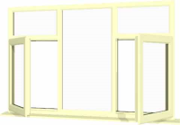 Cream UPVC Window Style 87