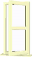 Cream UPVC Window Style 178