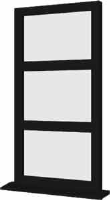 Black UPVC Window Style 13