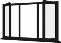 Black UPVC Window Style 24