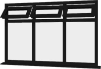 Black UPVC Window Style 30