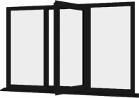 Black UPVC Window Style 34