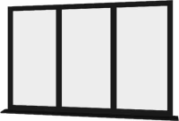 Black UPVC Window Style 36