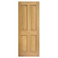 Internal Engineered Oak Four Panel Door