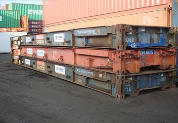 Secure Storage For Flat Rack Containers