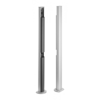 Beninca COL12N pair of disassembled columns