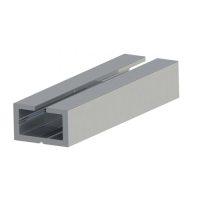 ASO safety edge aluminium profile for 15mm clip-on rubber profile