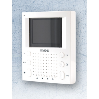 Videx SL5478N white surface mount slim line handsfree video monitor