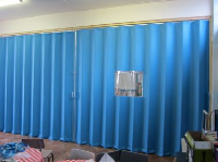 Timber Concertina Partitions For Care Homes