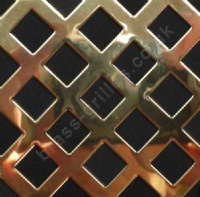 Diamond Hole Perforated Brass Grille