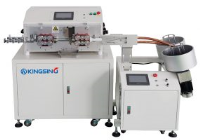 Cutting and Stripping Machine With Coiling Pan Systems